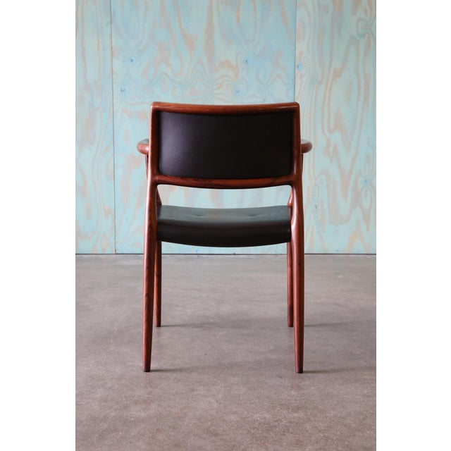 Pair of Rosewood Niels Moller Model 65 Carver Armchairs C 1960s Danish For Sale - Image 11 of 17