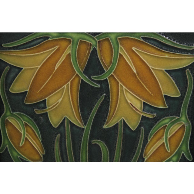 Dard Hunter Mission Oak Framed Motawi Tiles For Sale - Image 4 of 14