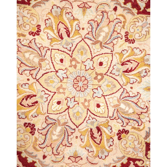 Traditional Mogul Hand-Knotted Area Rug - Red, 9' 2" x 12' 4" For Sale - Image 3 of 8