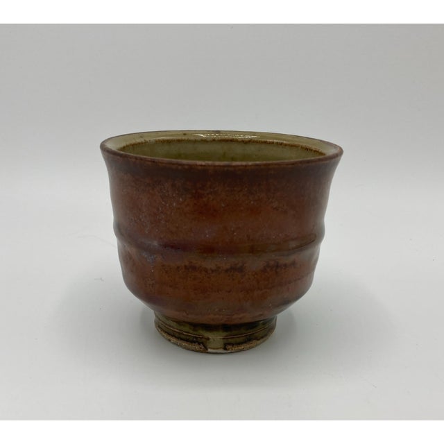 Mid-Century Modern Vintage Studio Pottery Eric Norstad Yunomi Japanese Teacup For Sale - Image 3 of 6