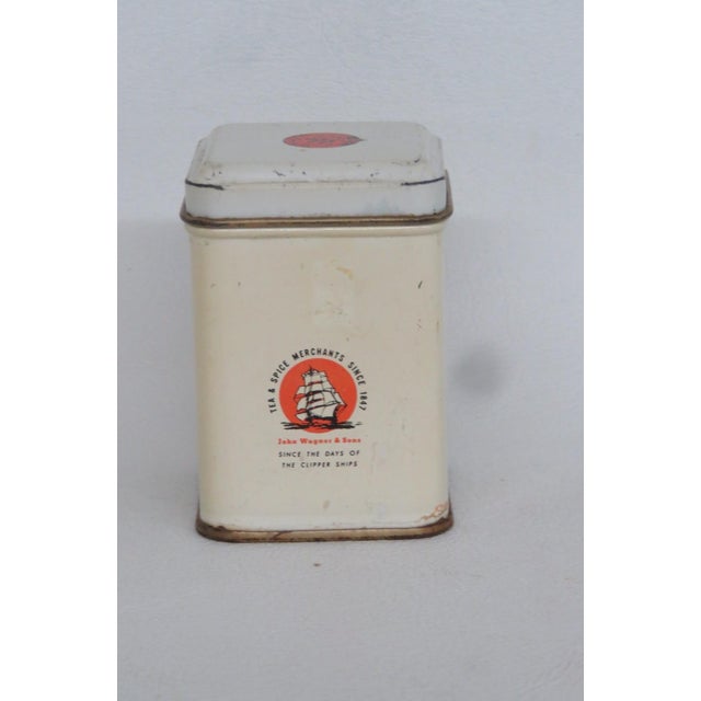 John Wagner and Sons Small Empty Tea Tin for Cha Ching Chinese Restaurant 4925b For Sale In Miami - Image 6 of 12