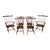 Set of 6 Tiger Maple Windsor Dining Room Chairs For Sale