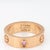 Metal Cartier Pink Sapphire Love Ring Sz 53 6 1/4 18k Rose Gold Fine Signed Jewelry For Sale - Image 7 of 7