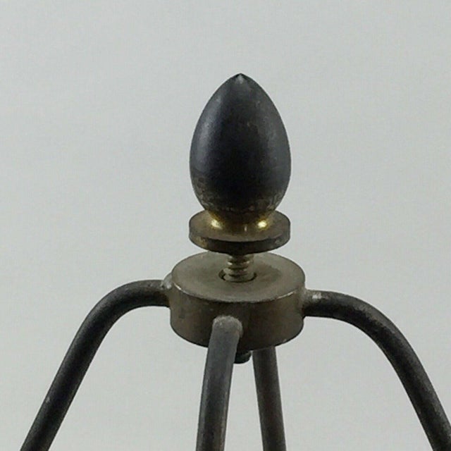 Vintage 1960's Mashiko Kilns Japanese Ceramic Lamp on Wooden Base