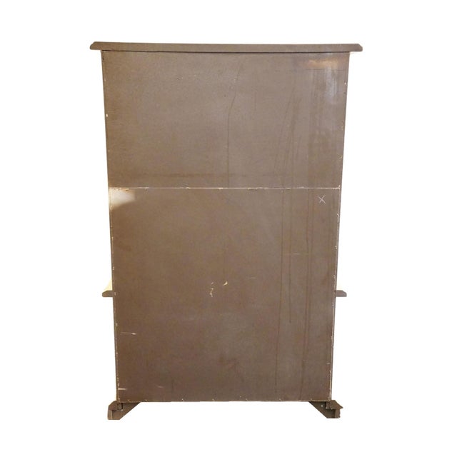 Stanley Furniture Solid Pecan Antiqued Yellow Cream Painted Mediterranean 39" Door Chest 4723-42 For Sale - Image 12 of 14
