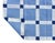 Handmade Cotton Vegetable Dyed Rug, Sky Blue and White Tile Geometric Dhurrie-6'x9' For Sale - Image 17 of 18