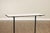 Antique White Mid Century Modern Industrial Marble Top Steel Console Bar Table For Sale - Image 8 of 12
