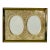 1940’s Filigree Gold Tone Double Photo Frame For Sale