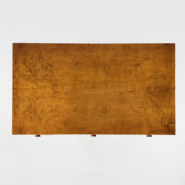 English Art Deco Rectangular Walnut Desk from Hille of London, 1920s For Sale - Image 6 of 18