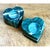 Bottle Green Vintage Green Stone Heart-Shaped Votive Candle Holders For Sale - Image 8 of 12