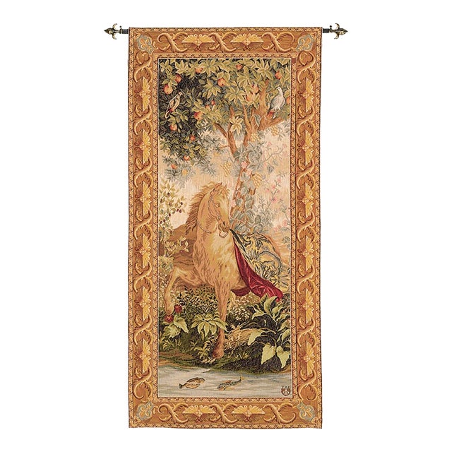 Portiere Cheval Loom Woven Tapestry - 150 X 70 Cm (4'11" X 2'4") - Requires Rod Size 2 For Sale