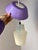 Danish Hanging Lamp in Purple and White For Sale - Image 4 of 11