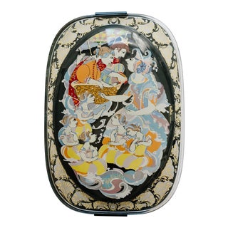 Vintage Glass and Metal Wall Art by Bjørn Wiinblad for Rosenthal Germany For Sale