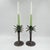 Hollywood Regency Vintage Palm Beach Regency Metal Palm Tree Candlesticks Candleholders - Set of 2 For Sale - Image 3 of 10