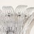 Pair of Modernist Hand-Blown Murano Clear Glass & Nickel Fitted Palma Sconces For Sale - Image 10 of 12