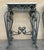 Early 20th Century Pair of Neoclassical Style Patinated Forged Iron Planter Stands with marble top For Sale - Image 18 of 18