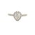 Pear Shaped Diamond Engagement Ring 14k Gold 1.19 TCW Certified, Size 4.5 For Sale In New York - Image 6 of 10