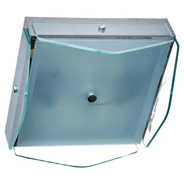 Flush Mount in Clear Glass, Italy, 1960s For Sale - Image 6 of 6