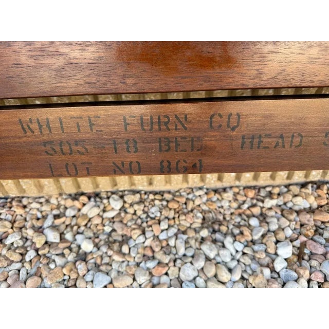 Georgian Style Carved Queen Size Poster Bed by White Furniture For Sale - Image 12 of 18