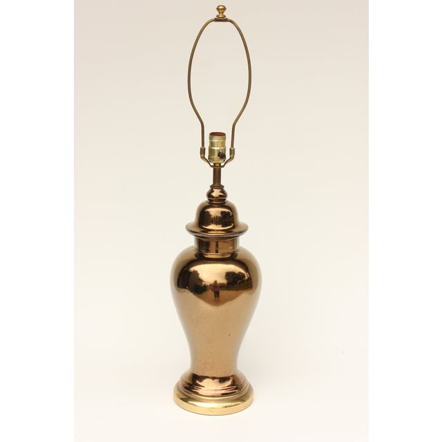 Bronze Metallic Ginger Jar Table Lamp Chairish