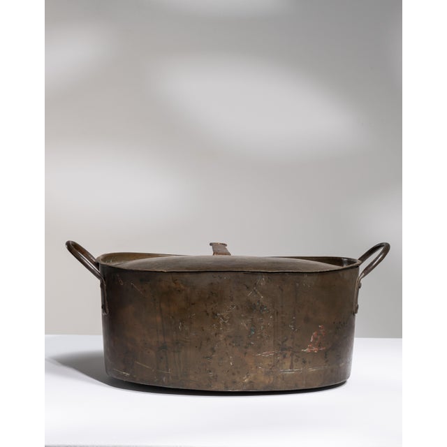 Chocolate 19th Century France Chocolate Metal Serving Piece For Sale - Image 8 of 15