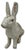 Ruby Red Very Large & Heavy Antique American Rustically Aged Cast Iron Rabbit Garden Ornament or Doorstop - Circa 1920s For Sale - Image 8 of 18