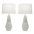 Visual Comfort Contour Artic White Ceramic Table Lamps - a Pair For Sale