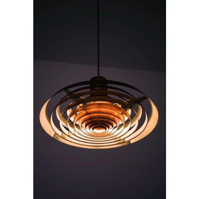 Black Langelinie Pendant Lamp in Copper by Poul Henningsen, 1950s For Sale - Image 8 of 13