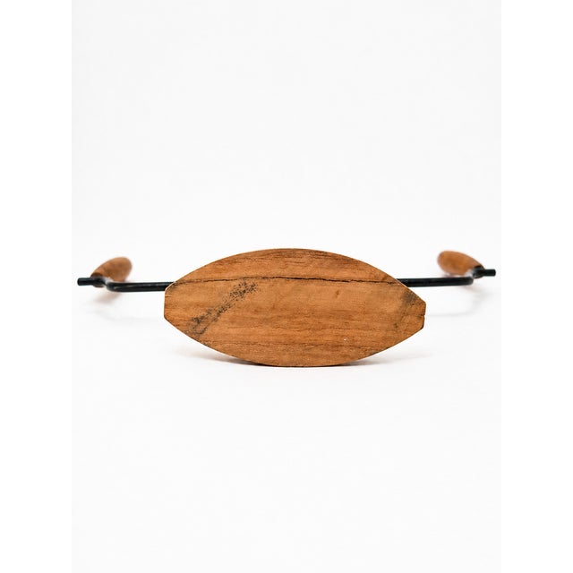 Mid-Century Modern Danish Teak & Metal Candleholder, 1960s For Sale - Image 6 of 8