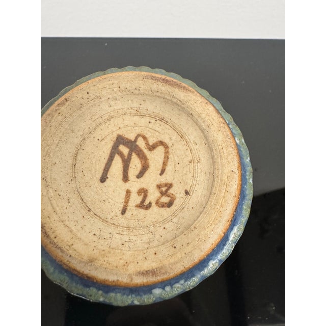 Ceramic Arne Bang Denmark 1940 Pair of Stoneware Vases For Sale - Image 7 of 11