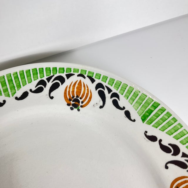 Black Maroussia Dessert Plates from Sarreguemines, 1930s, Set of 7 For Sale - Image 8 of 11