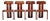 Vintage Sapporo Dining Chairs in Walnut by Mario Marenco for Mobil Girgi, 1970s, Set of 4 For Sale