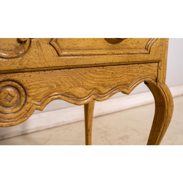 1970s Baker Louis XV Country French Oak Server Lowboy For Sale - Image 16 of 18