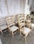 Wood Set of 10 19th Century French Provincial Bleached Oak Ladderback Dining Chairs For Sale - Image 7 of 18