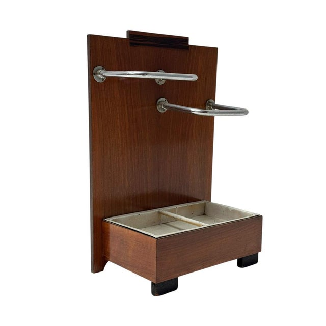 Art Deco Modernist Walnut Umbrella Stand, 1930s For Sale - Image 10 of 10