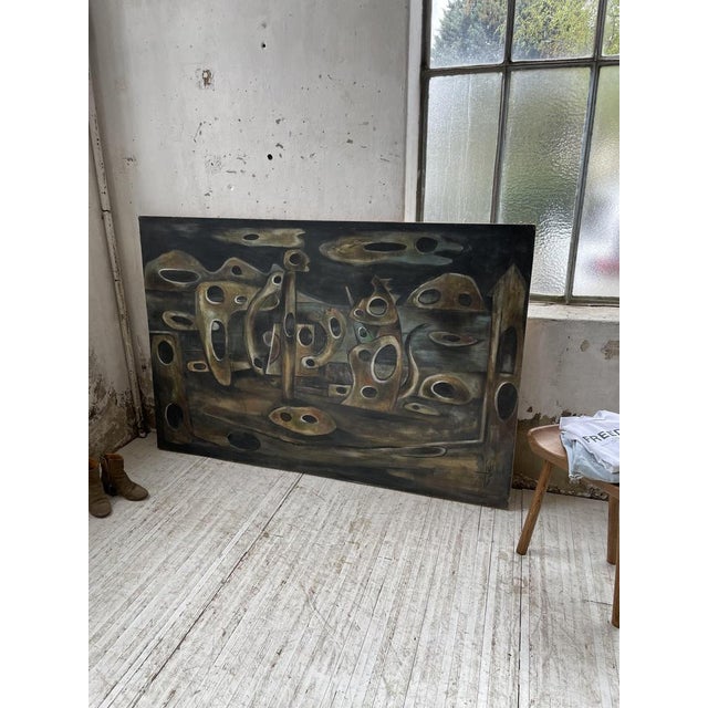 Dmitrienko, 1950s, Oil on Canvas and Wood For Sale - Image 11 of 18