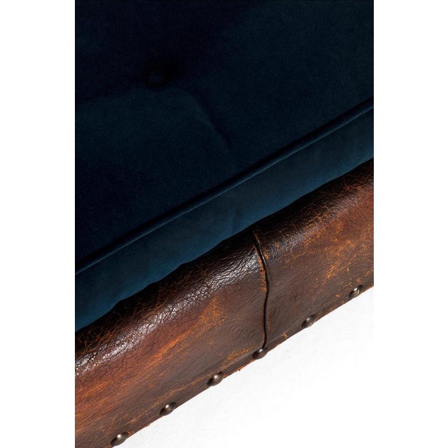 Vintage French Leather Daybed For Sale - Image 11 of 15