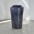 Large studio art pottery vase executed in wheel-thrown stoneware and finished in a richly textured matte cobalt blue glaze...