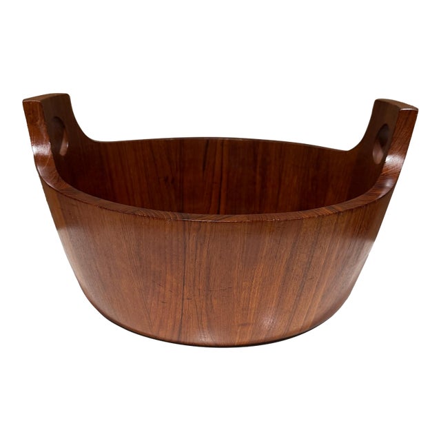 Danish Mid-Century Modern Staved Teak Jens Quistgaard for Nissen For Sale