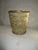 Tuscan Vintage Tuscan Frosted Lucite & Gold Design Wastebasket For Sale - Image 3 of 7