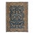Hand-Knotted Bidjar Vintage Style Wool Rug Midnight Blue Floral Arabesque For Sale
