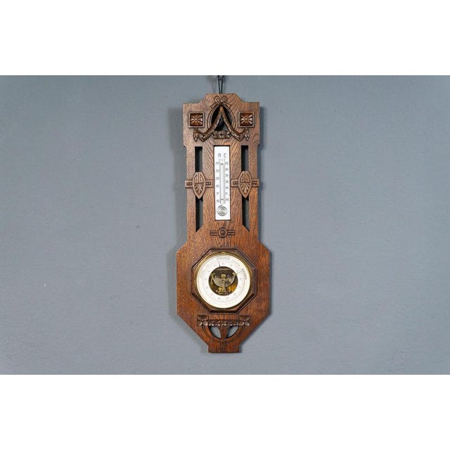 Object: Weather station Period & Style: Art Nouveau - Early 20th century Features: - Elegant and practical piece of...