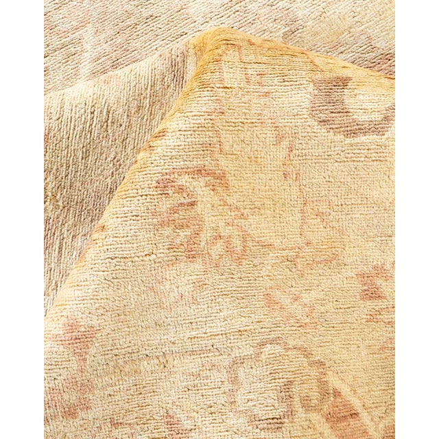 Textile Vintage Traditional Hand Knotted Wool Area Rug, Sand - 8'1" X 9'10" For Sale - Image 7 of 9