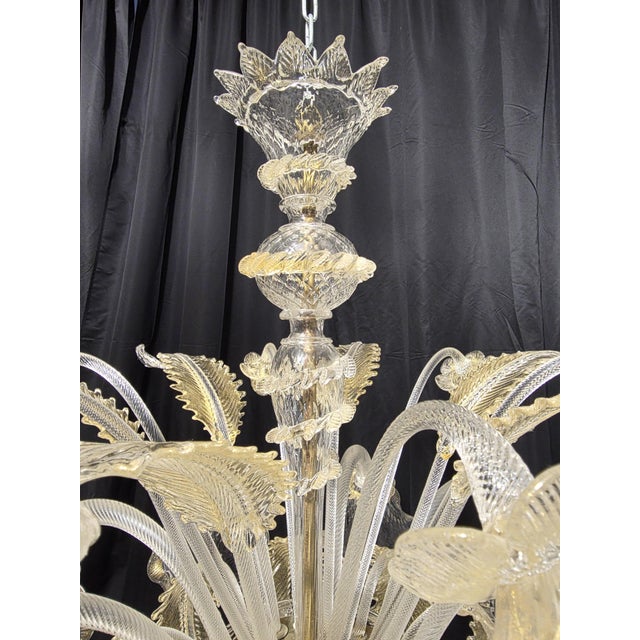 Murano Glass Chandelier, 1980s For Sale - Image 6 of 14
