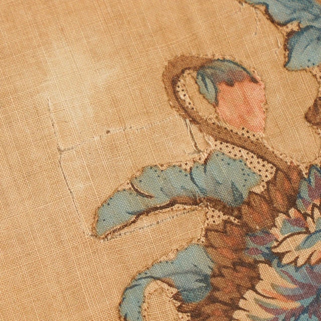 Textile American Appliqué Quilt Square by Rachel G Gilpin, 1845 For Sale - Image 7 of 9