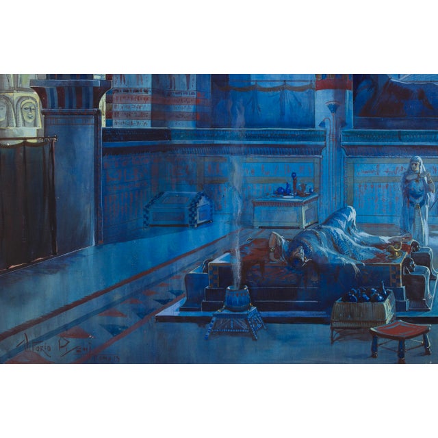 Vittorio Pisani, Neoclassical Artwork, 1913, Watercolor For Sale - Image 3 of 5