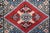 Vintage Pakistan 100% Wool Geometric Diamond Rug Runner Carpet Mat 25" X 69" For Sale - Image 9 of 14