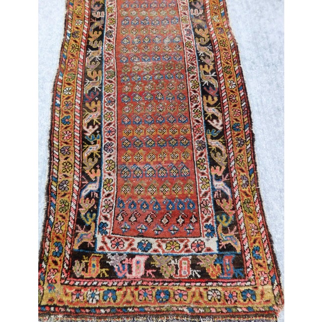 1920s Antique Persian Runner Rug. 3'4"x 8' For Sale In Los Angeles - Image 6 of 13