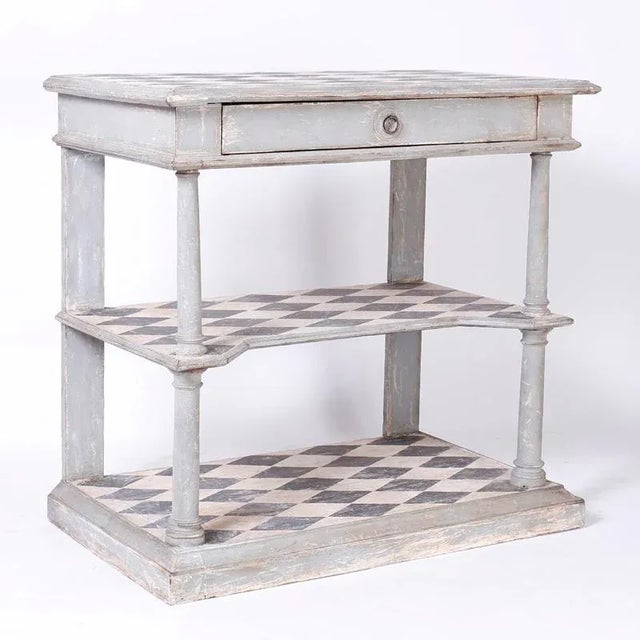 Pair of Early 19th Century Three-Tiered Servers or Consoles For Sale - Image 4 of 11