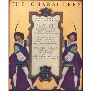 1925 Maxfield Parrish Lithograph "The Characters" For Sale